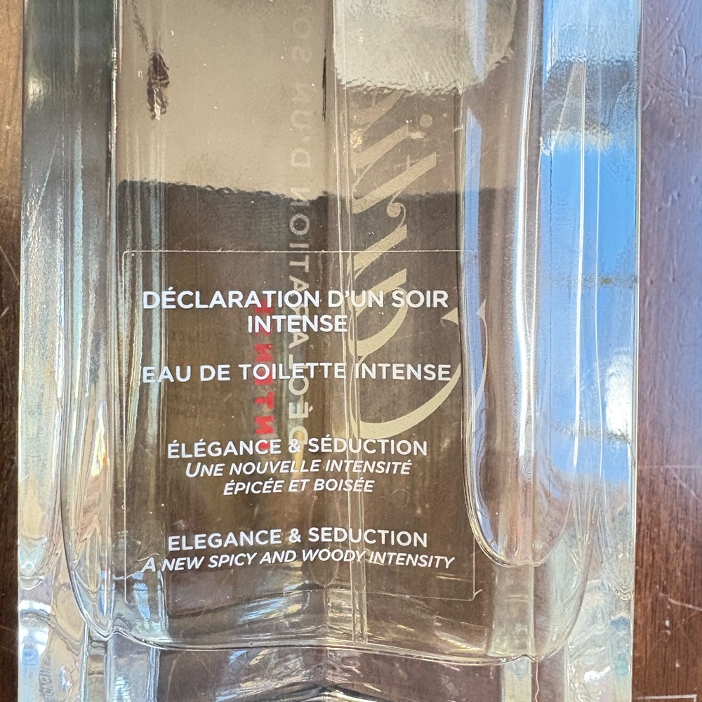 Cartier DECLARATION D'un SOIR INTENSE 3.3/3.4oz/100mL full no box - Picture 3 of 3